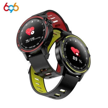

696 L8 smart watch IP67 waterproof heart rate ECG PPG blood oxygen monitoring weather forecast Bluetooth photo bracelet