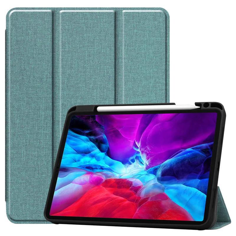 Tablet Case for IPad Pro 12.9 inch 2020 Case with Pencil Holder Fabric Pattern Folio Stand Funda for iPad Pro 12 9 Case Cover
Tablet Case for IPad Pro 12.9 inch 2020 Case with Pencil Holder Fabric Pattern Folio Stand Funda for iPad Pro 12 9 Case Cover