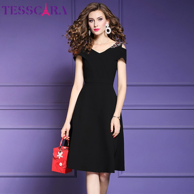 TESSCARA Women Elegant Beading Dress Female Fashion Party Robe Femme Designer High Quality Lady A-Line Vestidos Plus Size S-5XL
TESSCARA Women Elegant Beading Dress Female Fashion Party Robe Femme Designer High Quality Lady A-Line Vestidos Plus Size S-5XL