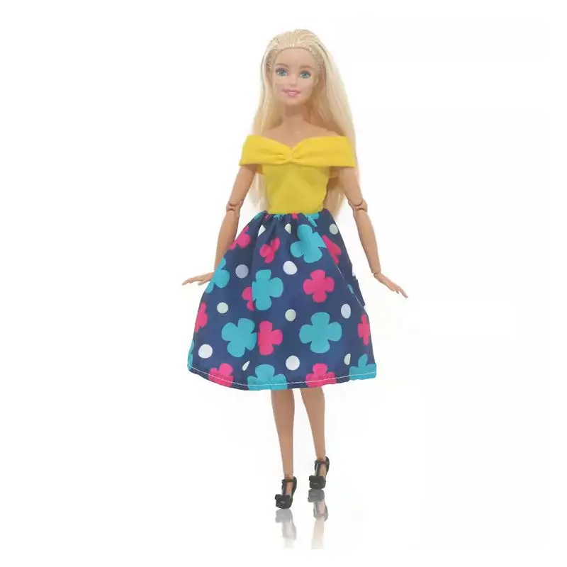Yellow Floral Little Dresses 1/6 BJD Clothes For Barbie Doll Clothes Outfit Party Gown Evening Dress 11.5" Dolls Accessories Toy
Yellow Floral Little Dresses 1/6 BJD Clothes For Barbie Doll Clothes Outfit Party Gown Evening Dress 11.5" Dolls Accessories Toy