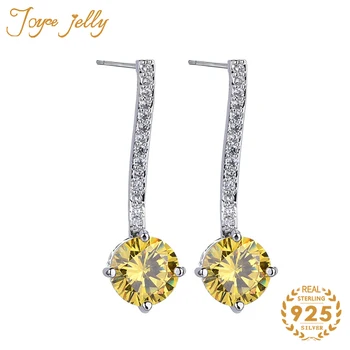 JoyceJelly 100% 925 Steling Silver Women Stud Earrings 100% Trendy Ruby Emerald Sapphire Women Fashion Party Earrings Wholesale
JoyceJelly 100% 925 Steling Silver Women Stud Earrings 100% Trendy Ruby Emerald Sapphire Women Fashion Party Earrings Wholesale