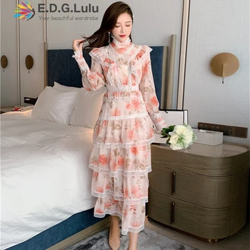 EDGLuLu autumn dress women long sleeve dress Lace print fashion vintage chic sexy elegant party dress fall 2019
EDGLuLu autumn dress women long sleeve dress Lace print fashion vintage chic sexy elegant party dress fall 2019