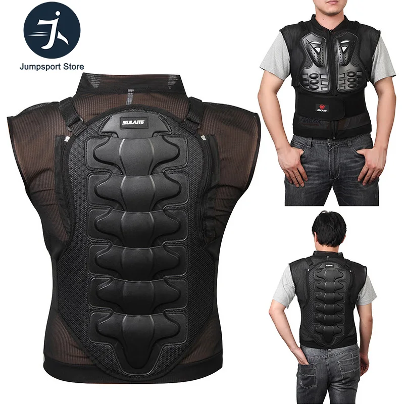 SULAITE Back Support Chest Protector Motorcycle MTB Skateboard Outdoor Sports Body Protective Cycling Skiing Protection Jackets
SULAITE Back Support Chest Protector Motorcycle MTB Skateboard Outdoor Sports Body Protective Cycling Skiing Protection Jackets