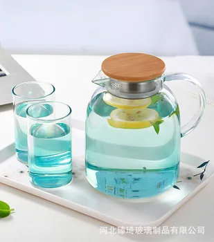 Manufacturers Direct Selling Glass Cold Kettle Household Heat-Resistant High Temperature Creative liang shui hu Mass Cold Boile
Manufacturers Direct Selling Glass Cold Kettle Household Heat-Resistant High Temperature Creative liang shui hu Mass Cold Boile