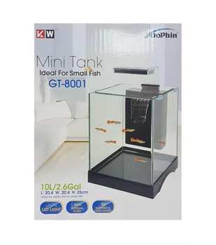 KW ZONE Aquarium Dophin GT-8001 with a LED lamp and a filter system, black, 12 liters
KW ZONE Aquarium Dophin GT-8001 with a LED lamp and a filter system, black, 12 liters