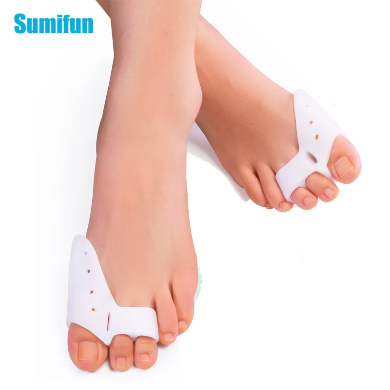 2pcs Silicone Big Toe Protective Hallux Valgus Corrector Sleeve Breathable Toe Separator Bunion Adjuster Pedicure Tools C1755
2pcs Silicone Big Toe Protective Hallux Valgus Corrector Sleeve Breathable Toe Separator Bunion Adjuster Pedicure Tools C1755