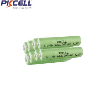 8pcs/lot PKCELL NIMH AAA Rechargeable Battery 1000mAh 1.2V NI-MH 3A Batteries Button Top
8pcs/lot PKCELL NIMH AAA Rechargeable Battery 1000mAh 1.2V NI-MH 3A Batteries Button Top