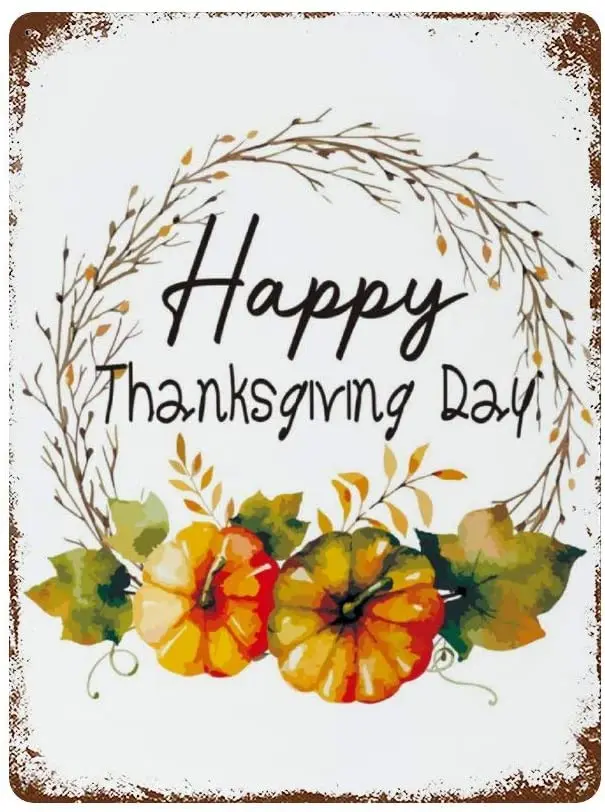 NoBrands Vintage Retro Metal Tin Sign Wall Decor Art Happy Thanks Giving Day Pumpkin Oil Painting Home Decor Plaque Poster Man
NoBrands Vintage Retro Metal Tin Sign Wall Decor Art Happy Thanks Giving Day Pumpkin Oil Painting Home Decor Plaque Poster Man