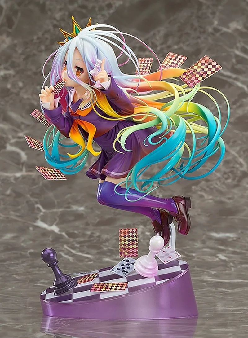 

Anime Figures 19CM NO GAME NO LIFE GAME LIFE White 3 Generation Poker 1/8 Scale PVC Figure Collectible Figurines Toy Model Gift