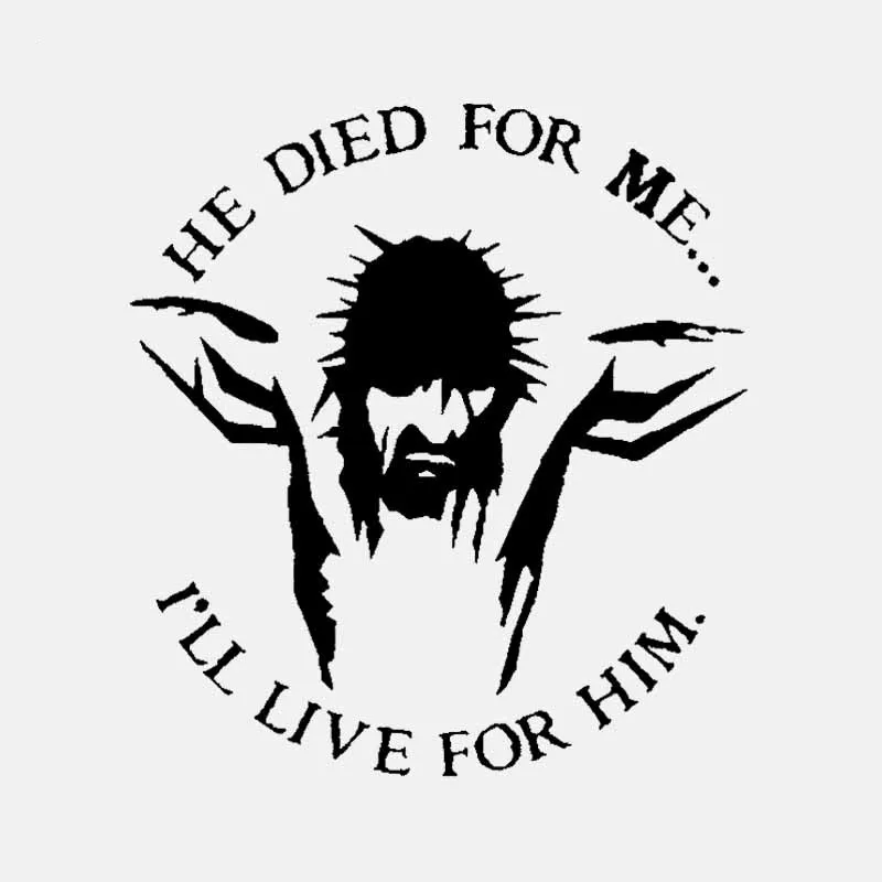 Fashion Car Stickers Vinly HE DIED FOR ME I'LL LIVE FOR HIM Accessories PVC 16cm X 15cm Headlight Motorcycle Decal
Fashion Car Stickers Vinly HE DIED FOR ME I'LL LIVE FOR HIM Accessories PVC 16cm X 15cm Headlight Motorcycle Decal