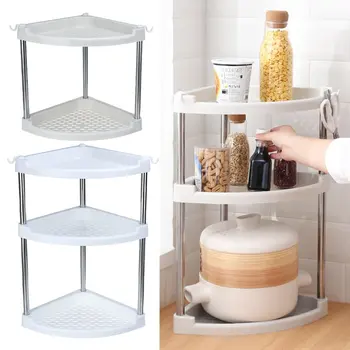 Kitchen 2/3 Layers Corner Storage Rack Organizer Home Bathroom Holders Shelf Spice Seasoning Bottles Stand Shelf Racks Stand 
Kitchen 2/3 Layers Corner Storage Rack Organizer Home Bathroom Holders Shelf Spice Seasoning Bottles Stand Shelf Racks Stand