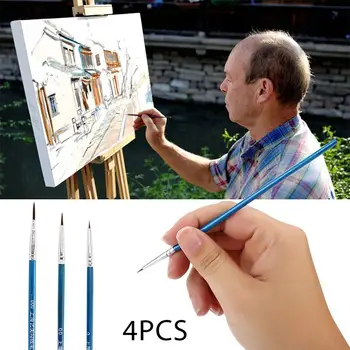 Technical Pen Oil Painting Writing Children Paint Brush Color 4pcs/Set Solid Wood Portable Painting Brush Illustration School
Technical Pen Oil Painting Writing Children Paint Brush Color 4pcs/Set Solid Wood Portable Painting Brush Illustration School