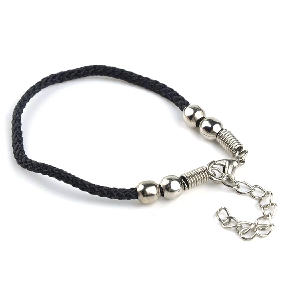 Men Women Four Beads Braided Rope Bracelet Adjustable Bangle Birthday Gift