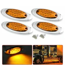 4pcs 12-24V 3-lines Amber 6.5" 18 Leds Car Side Marker Indicator Light Equippments For Truck Trailer Turn Signal Parts Durable
4pcs 12-24V 3-lines Amber 6.5" 18 Leds Car Side Marker Indicator Light Equippments For Truck Trailer Turn Signal Parts Durable