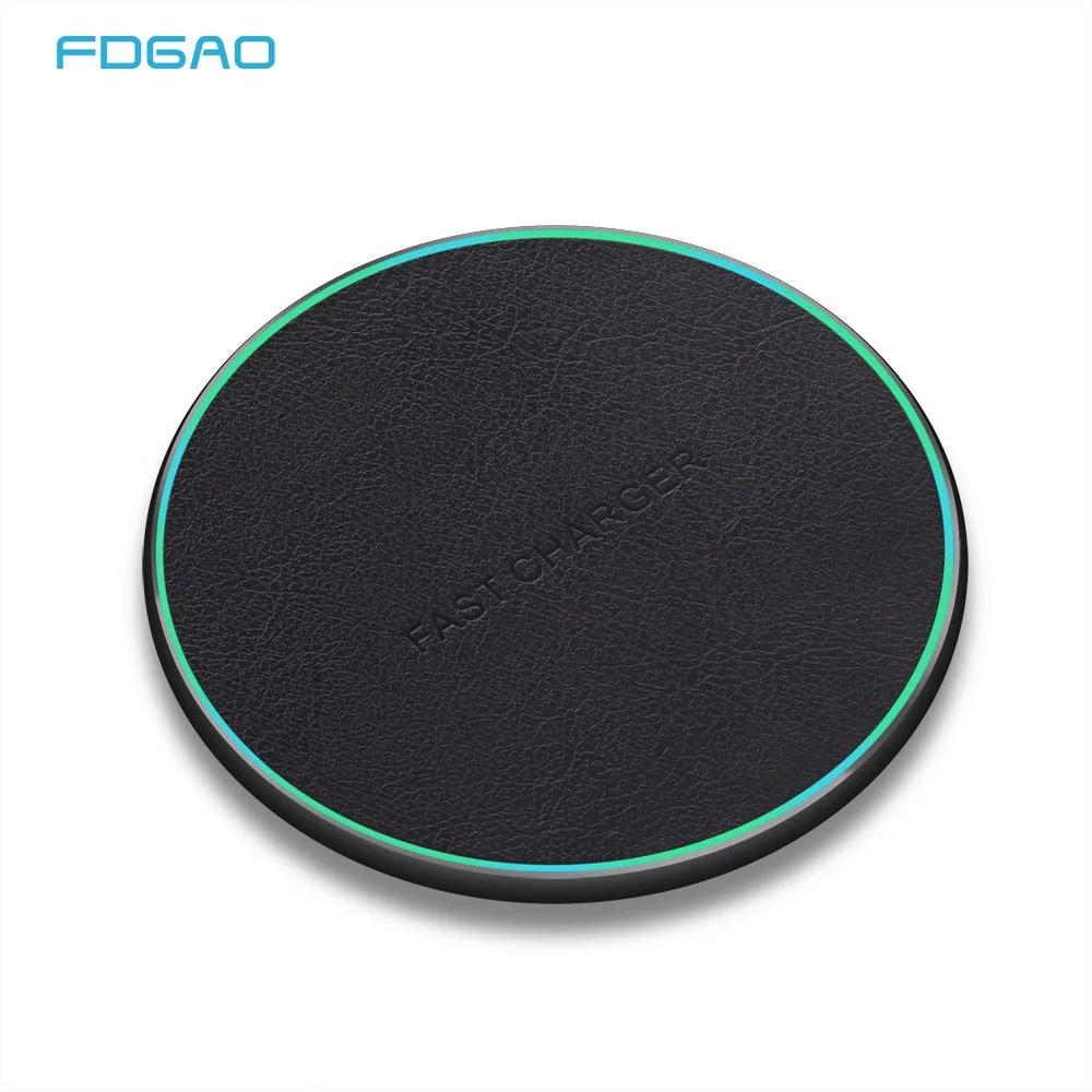 FDGAO Leather Qi Wireless Charger For iPhone 8 11 X XR XS Max QC 3.0 10W Fast Wireless Charging Pad for Samsung S10 S9 Note 9 10
FDGAO Leather Qi Wireless Charger For iPhone 8 11 X XR XS Max QC 3.0 10W Fast Wireless Charging Pad for Samsung S10 S9 Note 9 10
