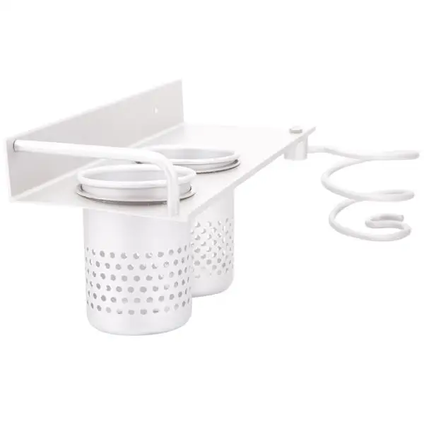 3-in-1 Wall Mounted Aluminum Toothbrush Hair Dryer Organizer Holder Storage Rack
3-in-1 Wall Mounted Aluminum Toothbrush Hair Dryer Organizer Holder Storage Rack