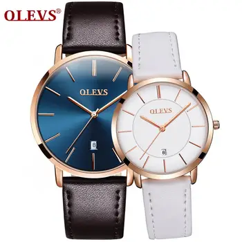 OLEVS luxury brand leather quartz watch, ultra-thin couple to watch fashion couple watch students, men and women watch 
OLEVS luxury brand leather quartz watch, ultra-thin couple to watch fashion couple watch students, men and women watch