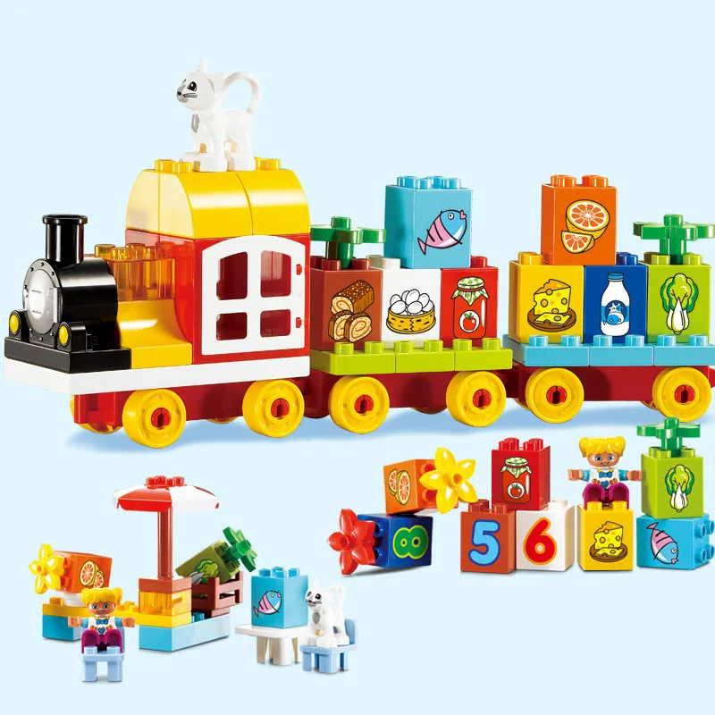 63pcs Big Building Blocks Set Number Train Baby Educational Toys Compatible Basic Parts
63pcs Big Building Blocks Set Number Train Baby Educational Toys Compatible Basic Parts