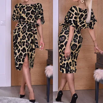 Celmia Elegant Belted High Waist Party Dress Women's Sundress Short Sleeve Split Vintage Leopard Print Shirt Vestidos Plus Size
Celmia Elegant Belted High Waist Party Dress Women's Sundress Short Sleeve Split Vintage Leopard Print Shirt Vestidos Plus Size