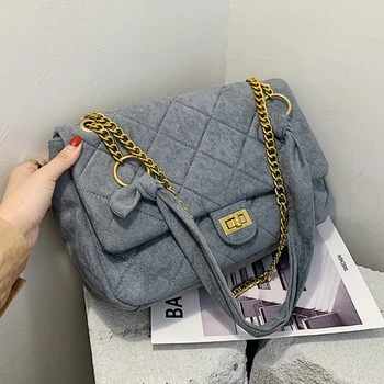 2020 Fashion chain Shoulder Bag Women suede leather Quilted Bag Female Luxury Handbags Women Bags Designer Sac A Main Femme 
2020 Fashion chain Shoulder Bag Women suede leather Quilted Bag Female Luxury Handbags Women Bags Designer Sac A Main Femme