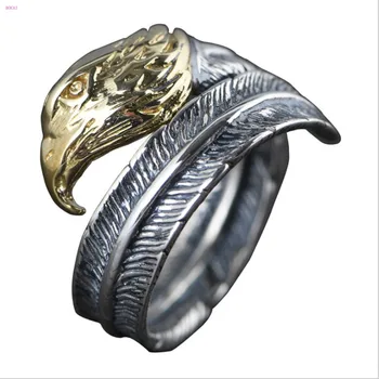 S925 Silver Antique technology Thai silver rings for Men and women fashion Eagle Head Feather Ring
S925 Silver Antique technology Thai silver rings for Men and women fashion Eagle Head Feather Ring