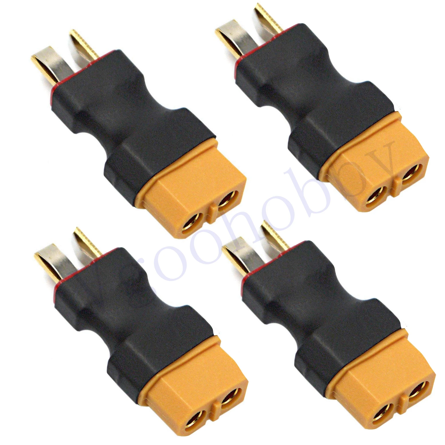 

4PCS XT60 Female to Male Deans T plug Connector Adapter No Wires Wireless RC LiPo NiMH Battery ESC Connector Adapters