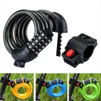 Bike Lock Chain 5 Digit Code Password Bicycle Lock Cable Anti-theft Security Mountain Road Bike Cycle Wire Cycling Accessories
Bike Lock Chain 5 Digit Code Password Bicycle Lock Cable Anti-theft Security Mountain Road Bike Cycle Wire Cycling Accessories