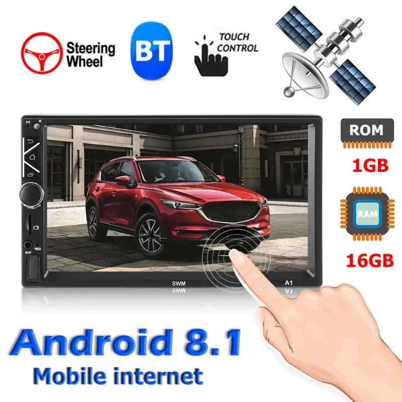 A3 MP5 Player 7 inch Touch Screen Reversing Rearview Function AUX Video Input Android 8.1 Car Stereo Bluetooth 4.0 GPS FM
A3 MP5 Player 7 inch Touch Screen Reversing Rearview Function AUX Video Input Android 8.1 Car Stereo Bluetooth 4.0 GPS FM