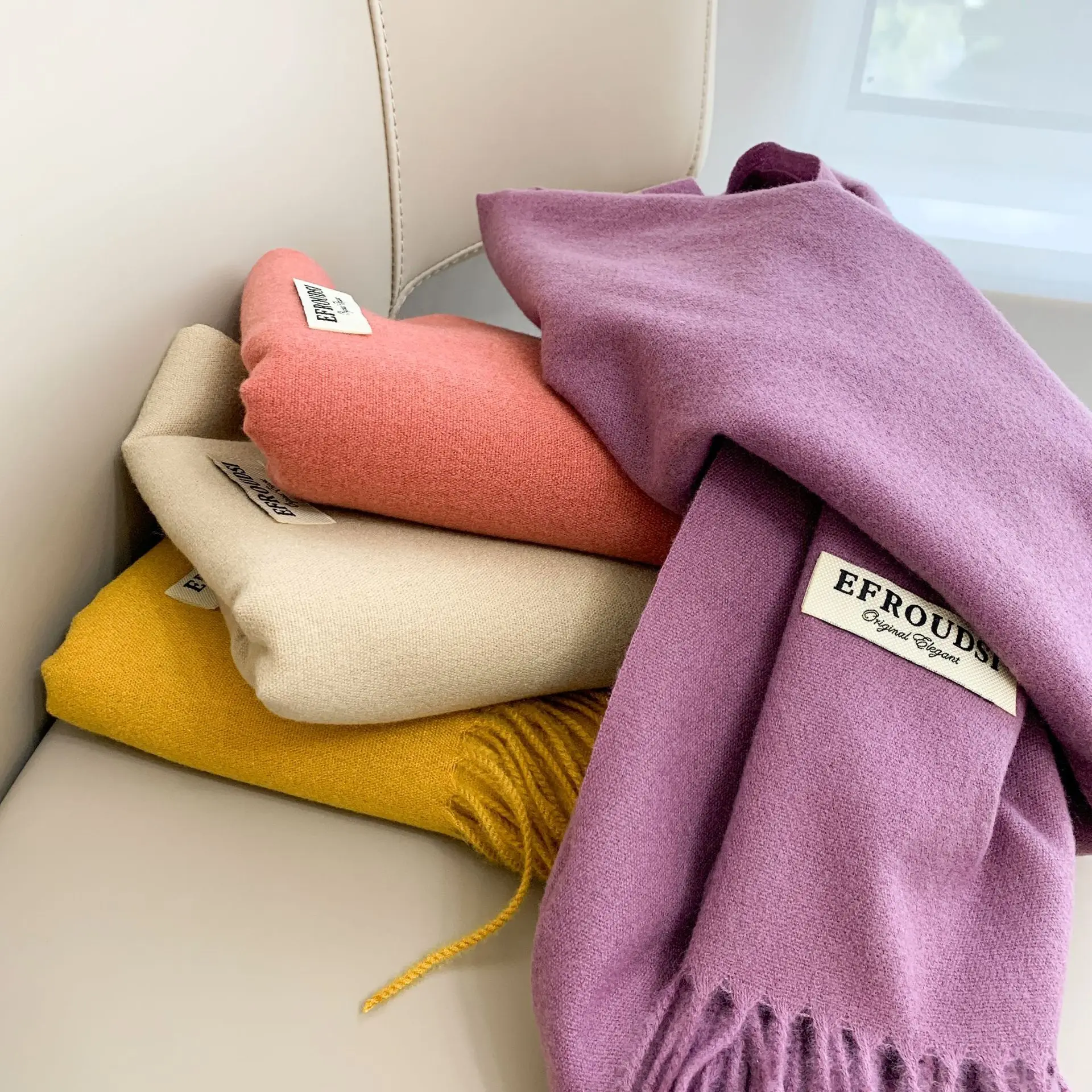 2020 Autumn and Winter Scarf Female Europe and America Large Faux Cashmere Solid Color Warm Shawl DualÂ
2020 Autumn and Winter Scarf Female Europe and America Large Faux Cashmere Solid Color Warm Shawl DualÂ