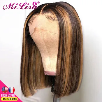 Ombre Human Hair Wigs Bob Straight Short Lace Front Human Hair Wigs for Black Women Mi Lisa Brazilian Highlight Lace Front Wig
Ombre Human Hair Wigs Bob Straight Short Lace Front Human Hair Wigs for Black Women Mi Lisa Brazilian Highlight Lace Front Wig