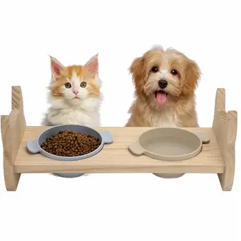 Double Bowl Cat Water Bowl Non-Slip Pet Bowl With Spine Protection Wooden Base Dog Food Bowl Pet Feeder Puppy Kitten Accessories
Double Bowl Cat Water Bowl Non-Slip Pet Bowl With Spine Protection Wooden Base Dog Food Bowl Pet Feeder Puppy Kitten Accessories