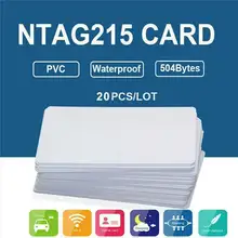 20Pcs NFC Cards White Blank for NTAG215 PVC Tags Waterpoof 504Bytes Chip Sticker
20Pcs NFC Cards White Blank for NTAG215 PVC Tags Waterpoof 504Bytes Chip Sticker