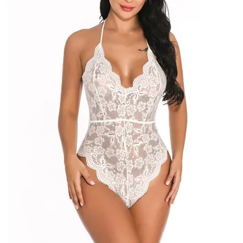 Deep V Neck Lace Bodysuit Transparent Plus Size Female Body Hot Sexy Teddies 2020 Jumpsuits Women Black Mesh Bodysuit Mono Mujer 
Deep V Neck Lace Bodysuit Transparent Plus Size Female Body Hot Sexy Teddies 2020 Jumpsuits Women Black Mesh Bodysuit Mono Mujer
