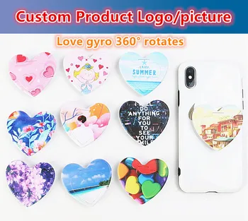 100-500pcs Custom Product Free Printing Heart gyro rotates mobile phone folding stretch airbag bracket Phone Holder
100-500pcs Custom Product Free Printing Heart gyro rotates mobile phone folding stretch airbag bracket Phone Holder
