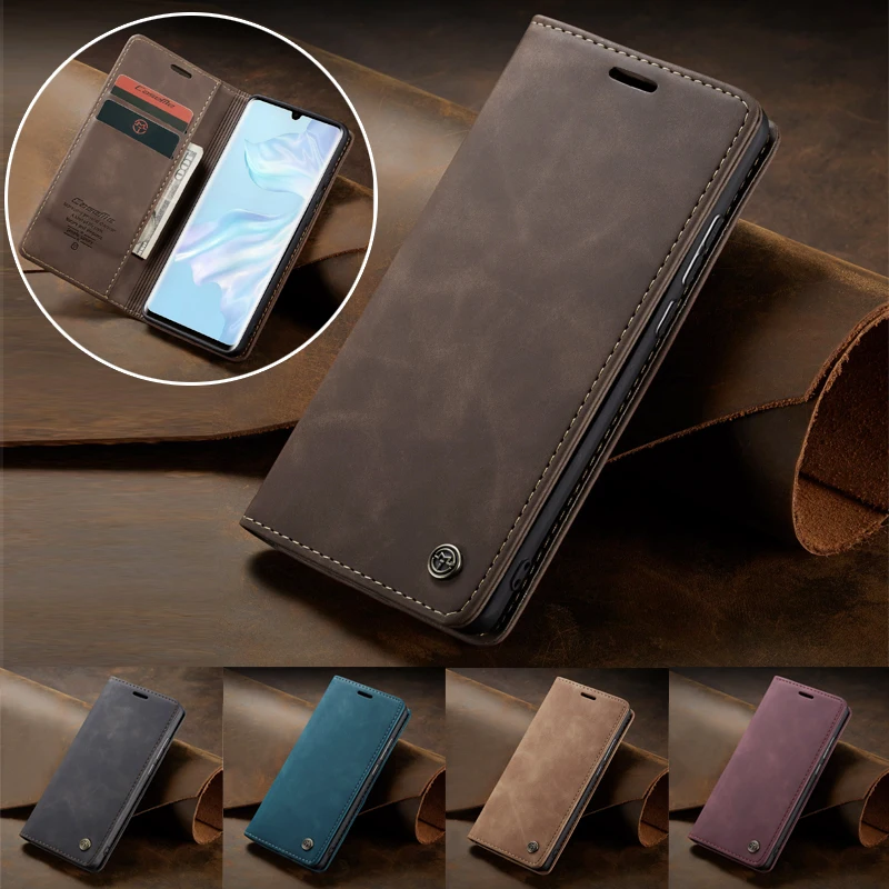 Кожаный чехол в стиле ретро для Huawei P40 Lite P30 Pro P20 кошелек Mate 30 P Smart 2019 Honor 10 9