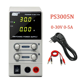 PS3005N 30V 5A professional LED digital adjustable DC power supply laboratory telephone switching power supply 220V EU plug
PS3005N 30V 5A professional LED digital adjustable DC power supply laboratory telephone switching power supply 220V EU plug