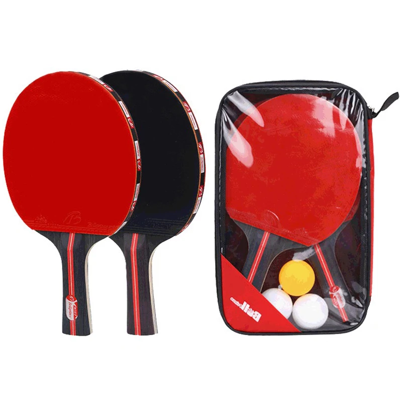 1 Pair Outdoor Table Tennis Racket Ping Pong Paddle Bat With 3 Balls For Beginner Gym Equipment Carbon Fiber Blade
1 Pair Outdoor Table Tennis Racket Ping Pong Paddle Bat With 3 Balls For Beginner Gym Equipment Carbon Fiber Blade