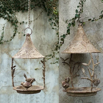 Parrot Bird Feeder Metal Home Garden Decor Retro Rustic Vintage Weathered Feeder
Parrot Bird Feeder Metal Home Garden Decor Retro Rustic Vintage Weathered Feeder