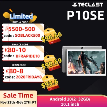 Teclast P10SE 10.1 Inch Quad Core Tablets PC Android 10.0 32GB ROM Dual WiFi SC7731E 1280 x 800 Tablet 5000mAh Tablets
Teclast P10SE 10.1 Inch Quad Core Tablets PC Android 10.0 32GB ROM Dual WiFi SC7731E 1280 x 800 Tablet 5000mAh Tablets