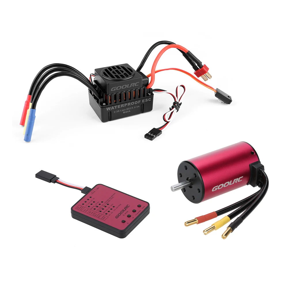 Original GoolRC S3660 3800KV Sensorless Brushless Motor 60A Brushless ESC and Program Card Combo Set for 1/10 RC Car Truck
Original GoolRC S3660 3800KV Sensorless Brushless Motor 60A Brushless ESC and Program Card Combo Set for 1/10 RC Car Truck