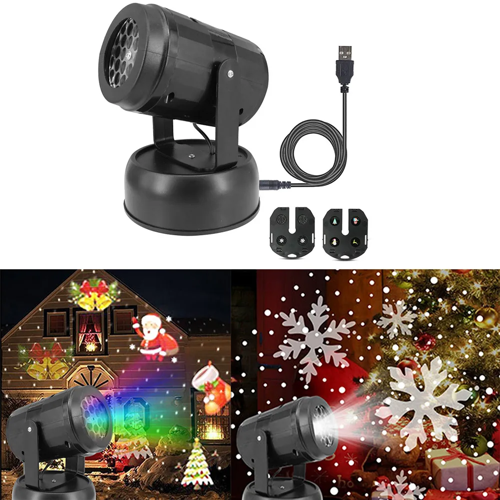 LED Snowflake Pattern Light Laser Projector Lamp USB Move Snow Christmas Rotating Projection Night Light Christmas Decoration
LED Snowflake Pattern Light Laser Projector Lamp USB Move Snow Christmas Rotating Projection Night Light Christmas Decoration