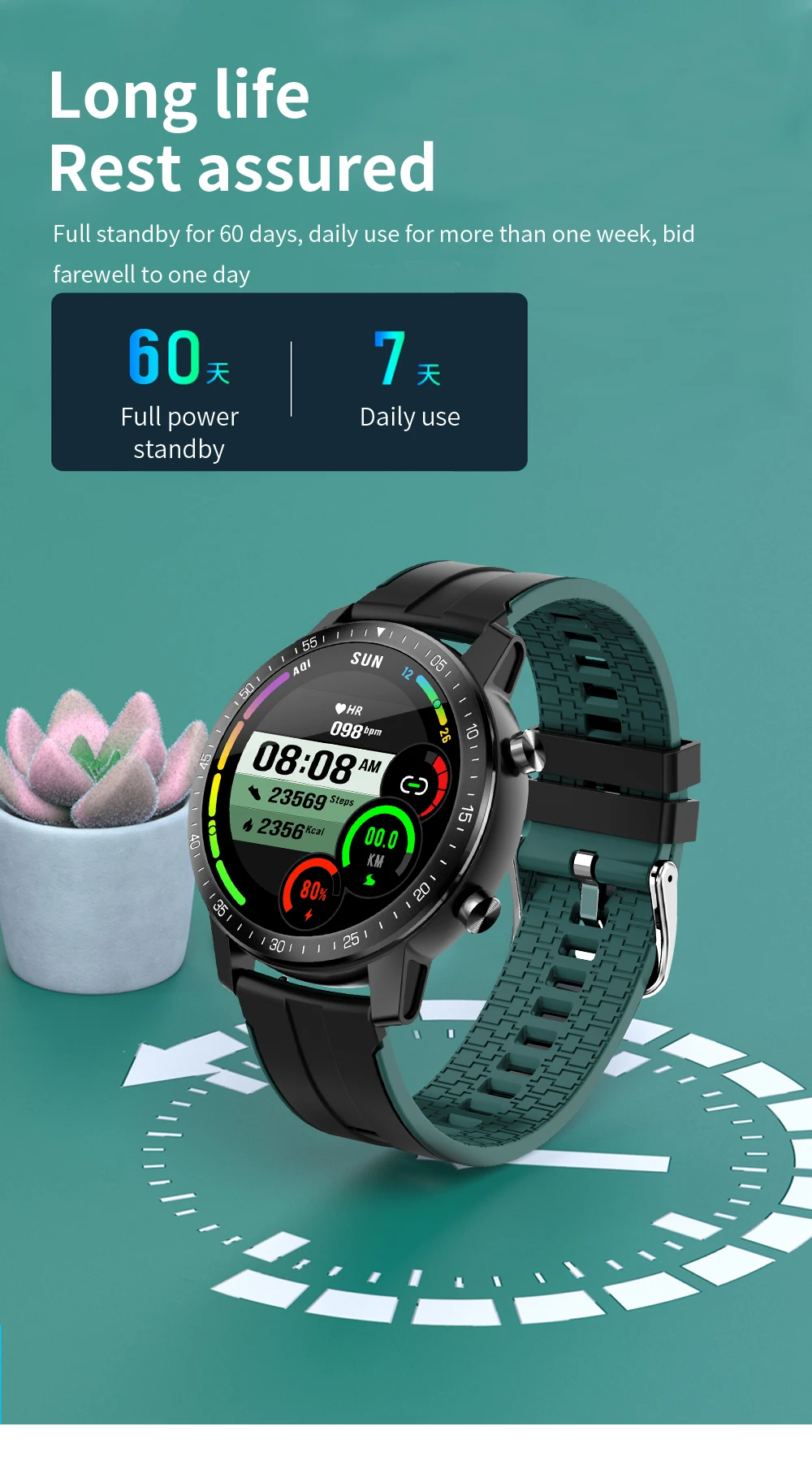 Willgallop 2020 S30 Heart Rate/Blood Pressure Monitoring Smart Watch IP68 Waterproof Men's and Women's Tracker Smart Bracelet Willgallop 2020 S30 Heart Rate/Blood Pressure Monitoring Smart Watch IP68 Waterproof Men's and Women's Tracker Smart Bracelet