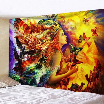 Beautiful girl tapestry Animal pattern home decoration background cloth background wall 3D digital printing mural 
Beautiful girl tapestry Animal pattern home decoration background cloth background wall 3D digital printing mural