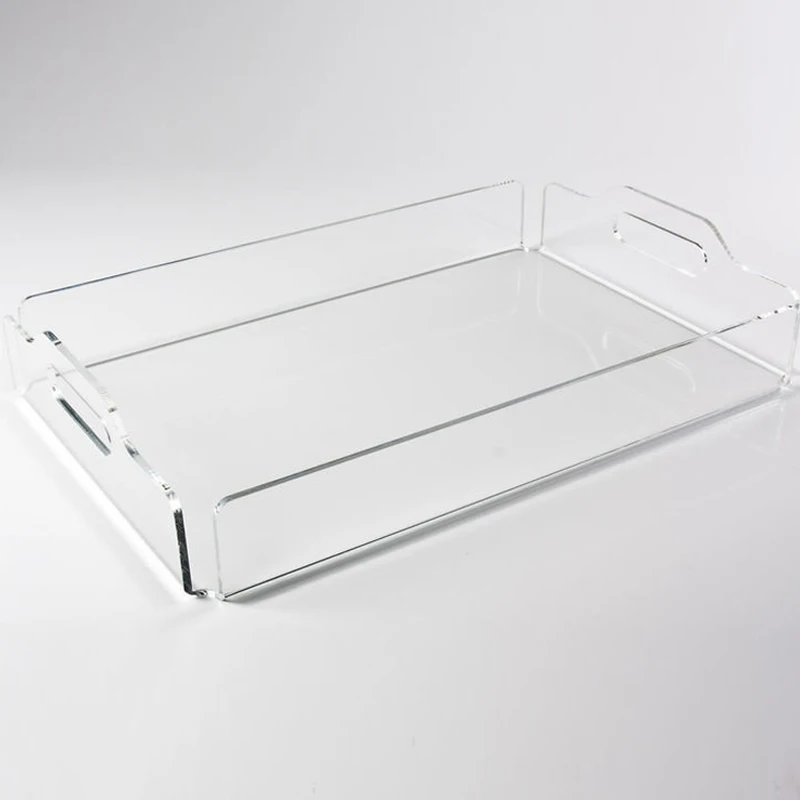 High Transparency Rectangle Acrylic Serving Tray Bed Tray For Beverage Fruit Cake Toys Multifunctional Storage
High Transparency Rectangle Acrylic Serving Tray Bed Tray For Beverage Fruit Cake Toys Multifunctional Storage
