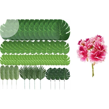 6Pcs 4cm Artificial Carnation Flowers Stamen Silk Flower Bouquet with 60 Pcs 6 Kinds Artificial Palm Leaves
6Pcs 4cm Artificial Carnation Flowers Stamen Silk Flower Bouquet with 60 Pcs 6 Kinds Artificial Palm Leaves