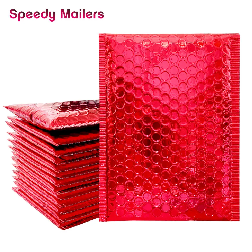 10PCS Dark Red Metallic Foil Bubble Mailers Aluminized Postal Bubble Bags Wedding Bags Gift Packaging Padded Shipping Envelopes
10PCS Dark Red Metallic Foil Bubble Mailers Aluminized Postal Bubble Bags Wedding Bags Gift Packaging Padded Shipping Envelopes