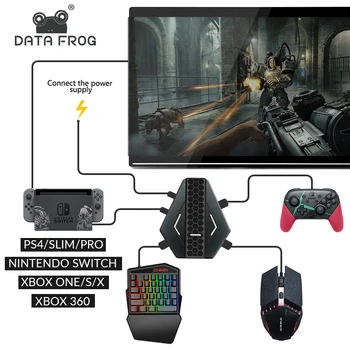 DATA FROG Gaming Keyboard Mouse Converter PUBG Mobile Gamepad Controller USB Adapter For Nintend Switch/PS4/PS4XBox One/Xbox 360
DATA FROG Gaming Keyboard Mouse Converter PUBG Mobile Gamepad Controller USB Adapter For Nintend Switch/PS4/PS4XBox One/Xbox 360