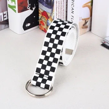 Harajuku Checker board Women Belt Casual Canvas Waist Belts Black White Plaid Waistband Punk Female Long Straps
Harajuku Checker board Women Belt Casual Canvas Waist Belts Black White Plaid Waistband Punk Female Long Straps