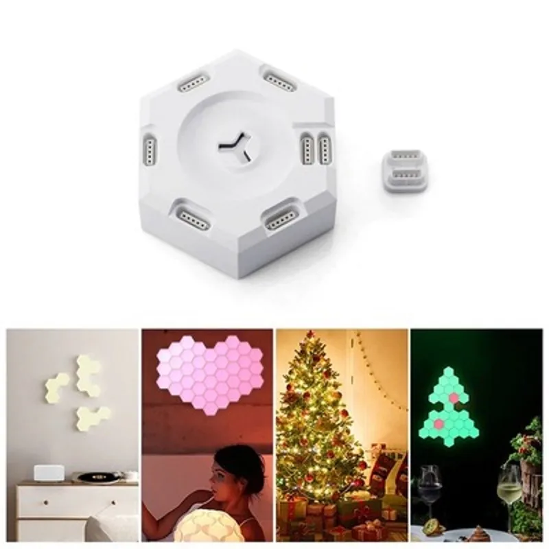 6PCS DIY Quantum Light LED Modular Touch Sensor Light Hexagonal Magnetic Creative Decorative Wall Lamp Multicolor Night Light
6PCS DIY Quantum Light LED Modular Touch Sensor Light Hexagonal Magnetic Creative Decorative Wall Lamp Multicolor Night Light