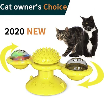 Windmill Cat Toy Turntable Teasing Interactive Cat Toys Interactive With Catnip Cat Scratching Tickle Pet Ball Toys Cat Supplies
Windmill Cat Toy Turntable Teasing Interactive Cat Toys Interactive With Catnip Cat Scratching Tickle Pet Ball Toys Cat Supplies